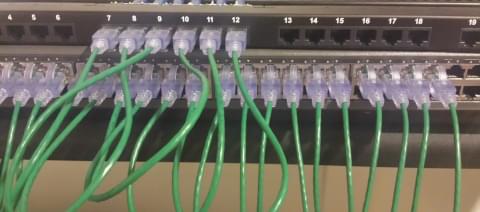 Structured wiring patch panel